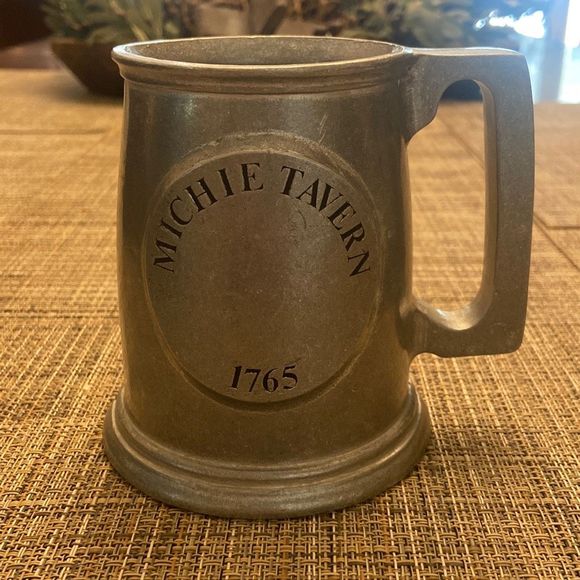 Michie Tavern 1765 Pewter Tankard Mug Rare Find Historic Michie Tavern Virginia - Picture 1 of 12